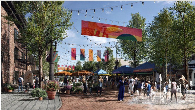 Rendering of the Quimby Street streetscape plan
